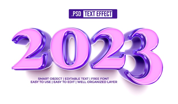 2023 text style effect