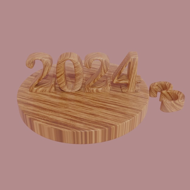 2024년 목재로 만든 3D 뷰