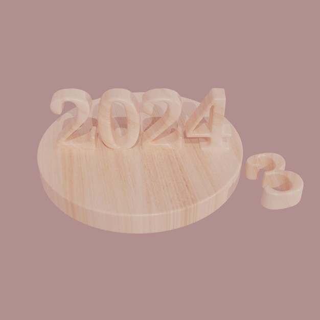 2024 made by wood in 3d view