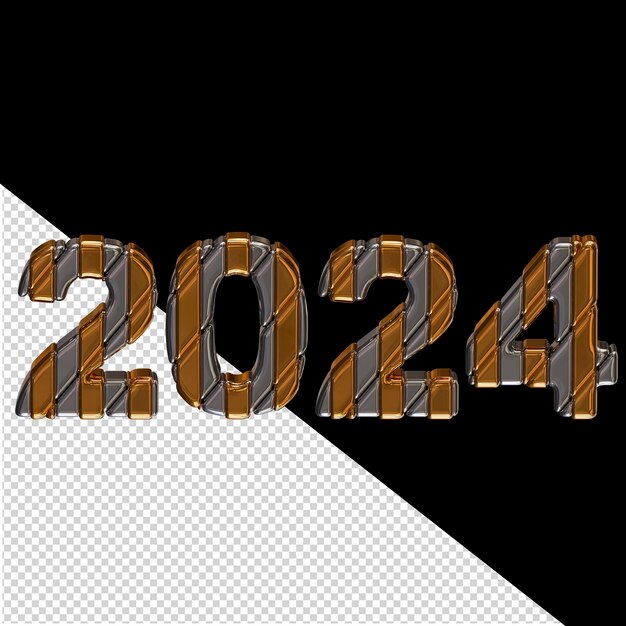 PSD 2024 new year 3d