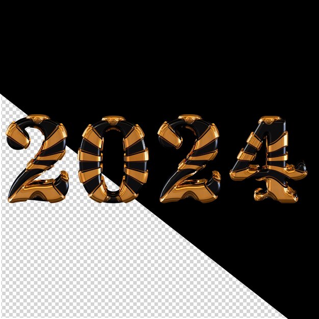 2024 new year 3d