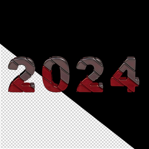 2024 new year 3d