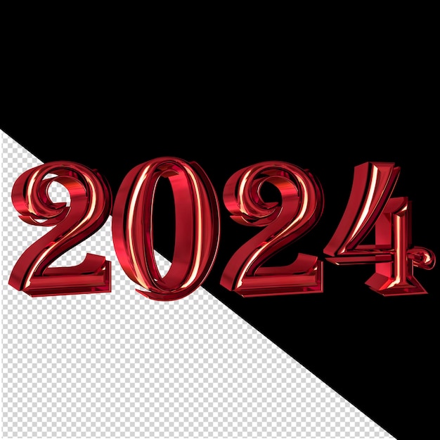 PSD 2024 新年 3 d