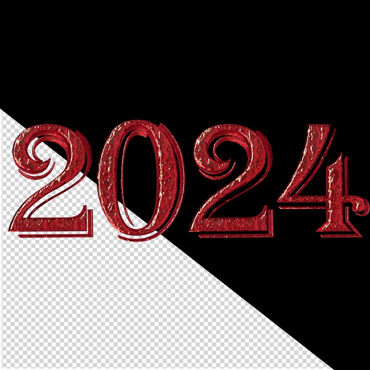 PSD 2024 new year 3d