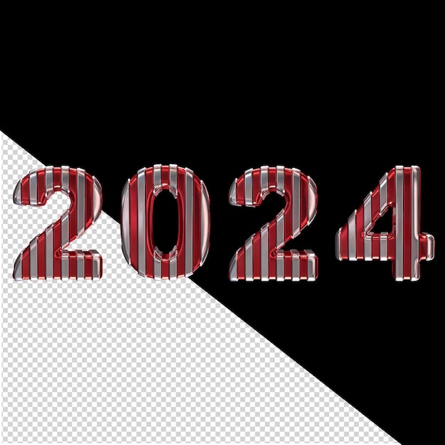 PSD 2024 new year 3d