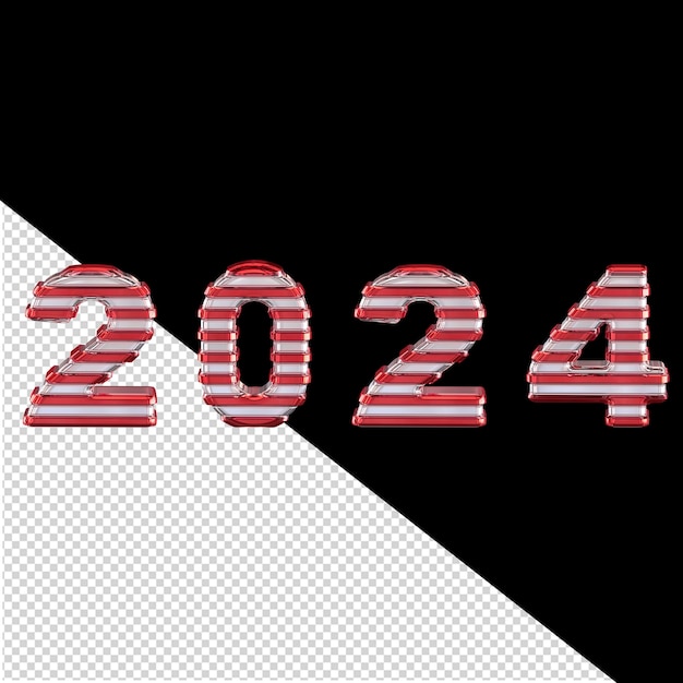 PSD 2024 new year 3d
