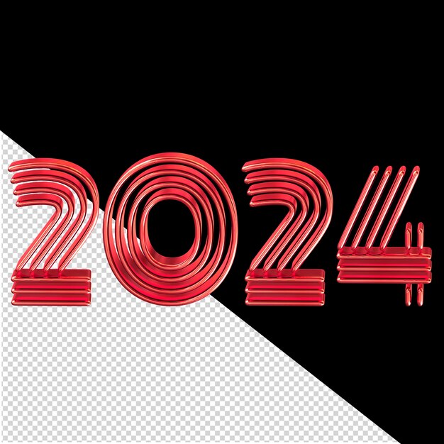 PSD 2024 新年 3 d