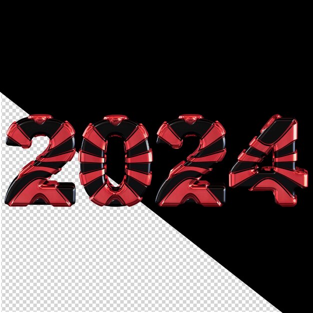 2024 new year 3d