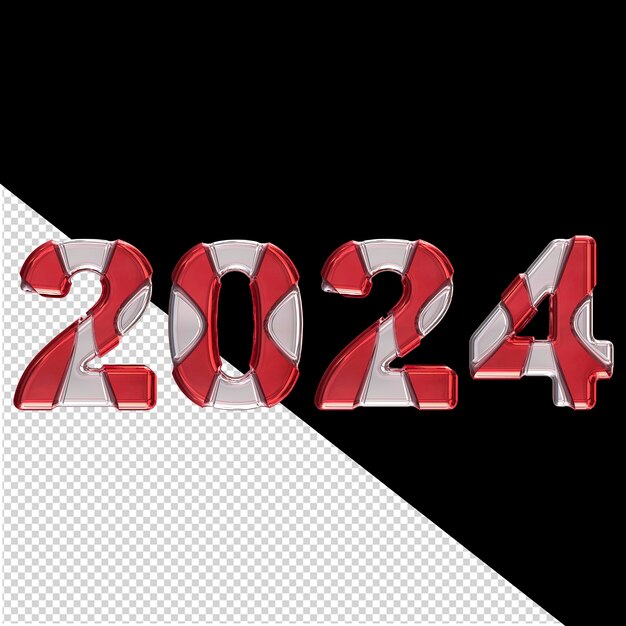 PSD 2024 new year 3d