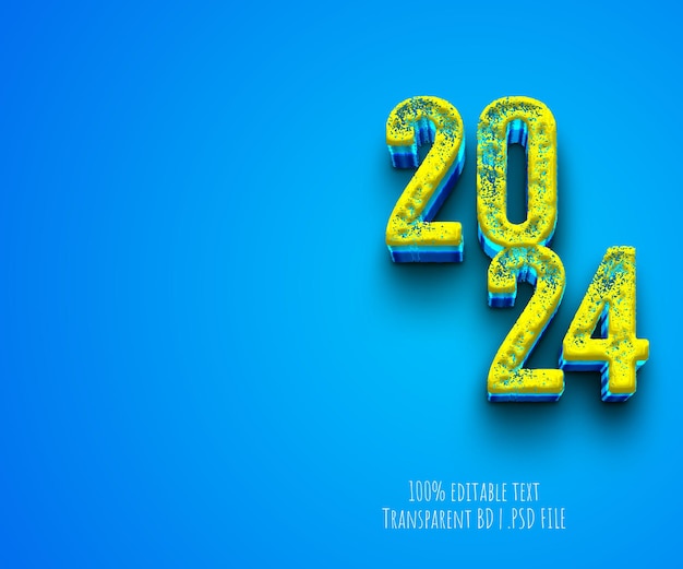 PSD 2024 new year template