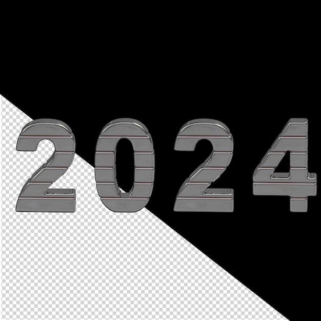 2024 capodanno argento 3d