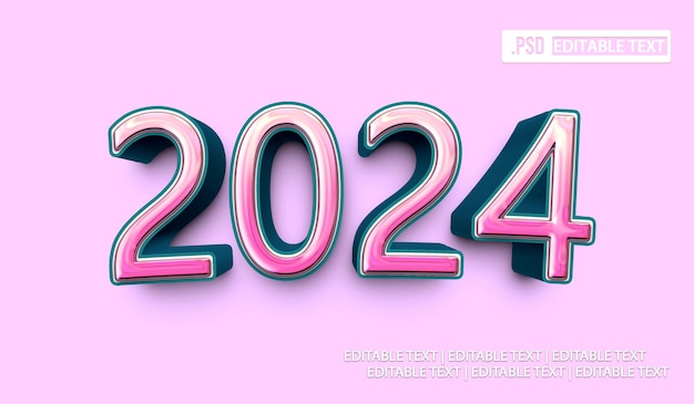 เอฟเฟกต์สไตล์ข้อความปี 2024