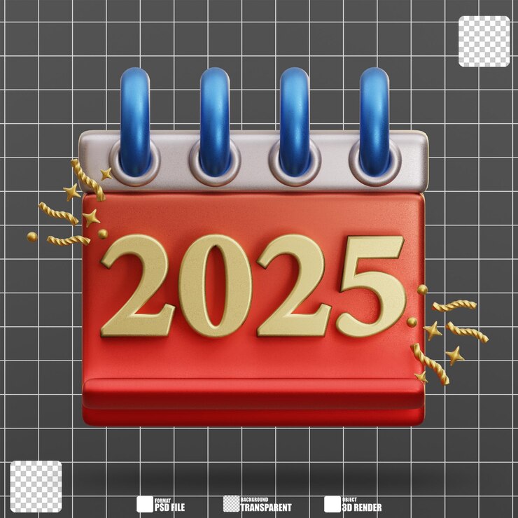 PSD 2025년 새해 달력