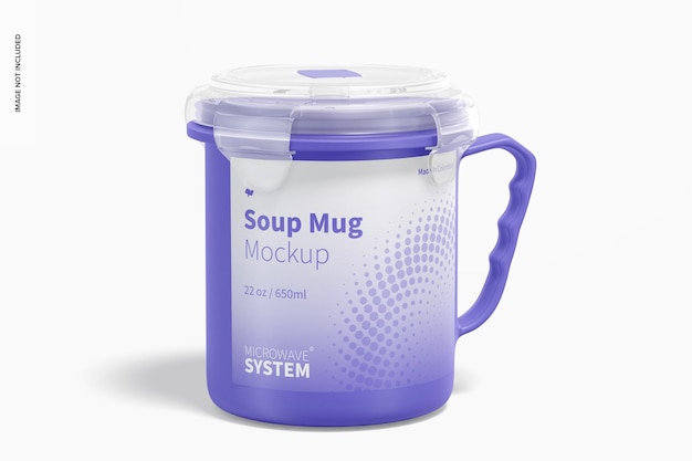 22 oz Soup Mug Mockup