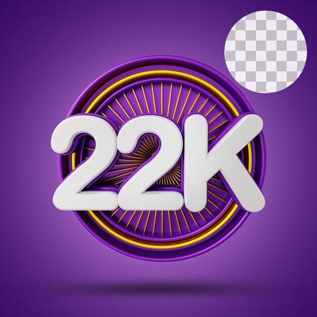 22k numeric with stage 3d Rendering