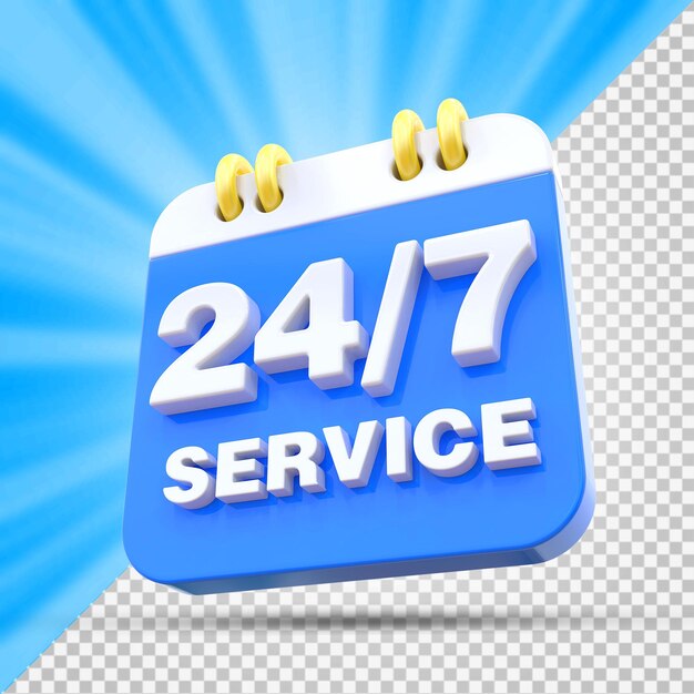 24 hours 7 days in week service