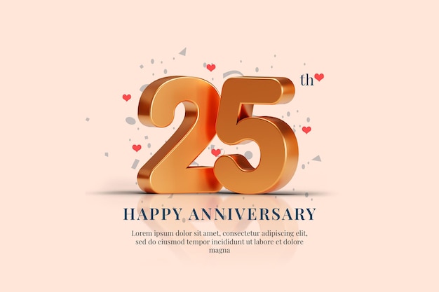 25 Happy Anniversary Celebration Design psd