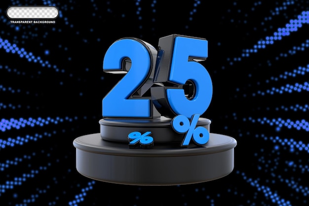 Offerta del 25% nel rendering 3d