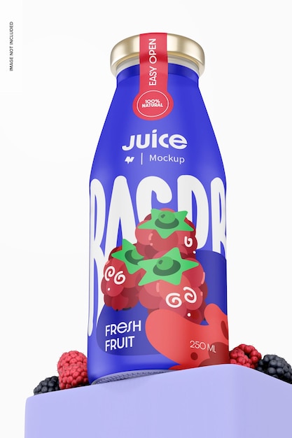 250 ml makieta butelki soku na podium