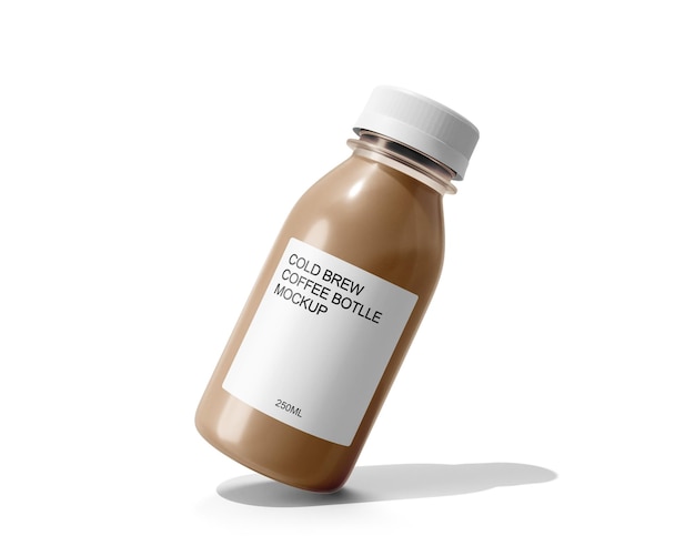 250ml coffee bottle mockup