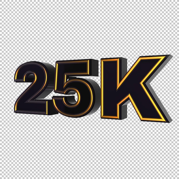 PSD 25k procent 3d render