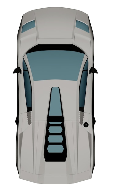 2d super car top view