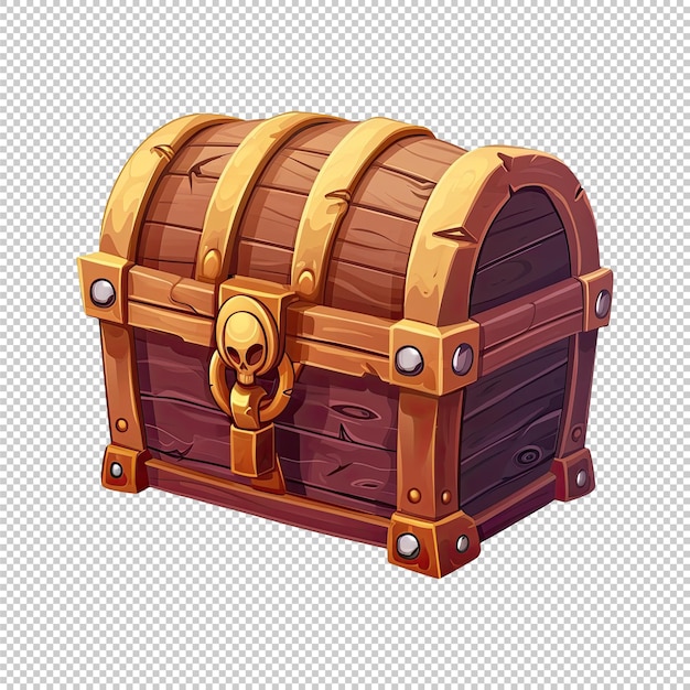 PSD 2d treasure chest game asset design