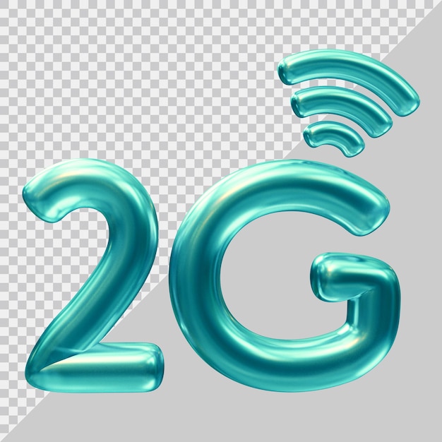 Logo icona 2g con stile moderno 3d