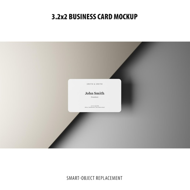 3.2x2 business card mockup