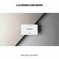 PSD 3.2x2 business card mockup