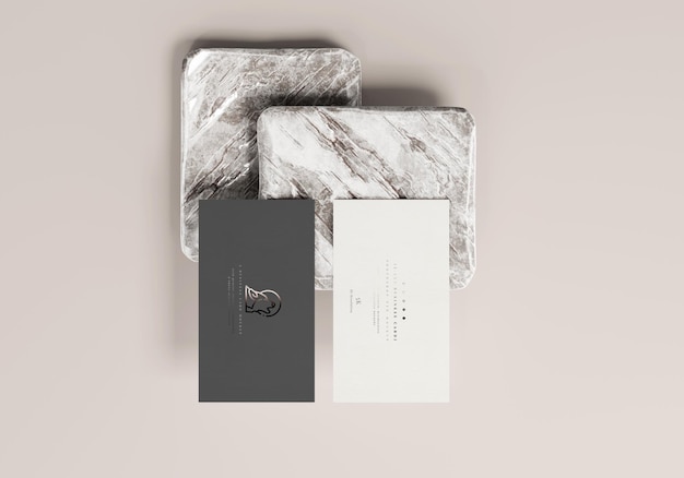 3.5x2 business card mockup