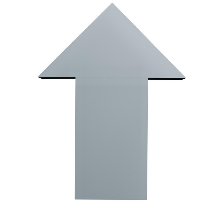 PSD 3 d illustratie van pijl omhoog