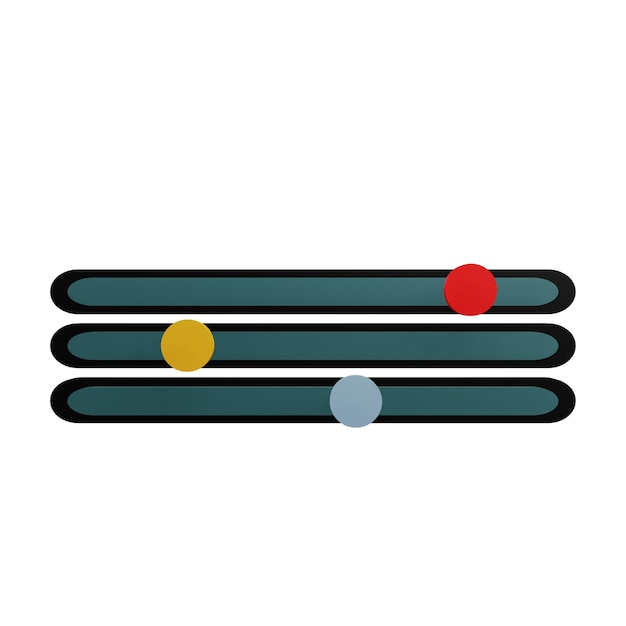 PSD 3 d illustration of adjusment icon