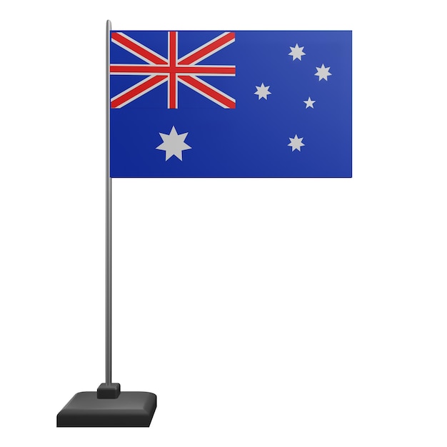 PSD 3 d illustrazione della bandiera australiana