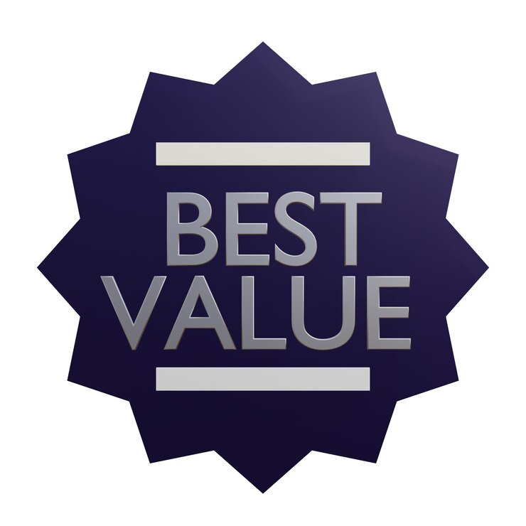 PSD 3 d illustration of best value icon