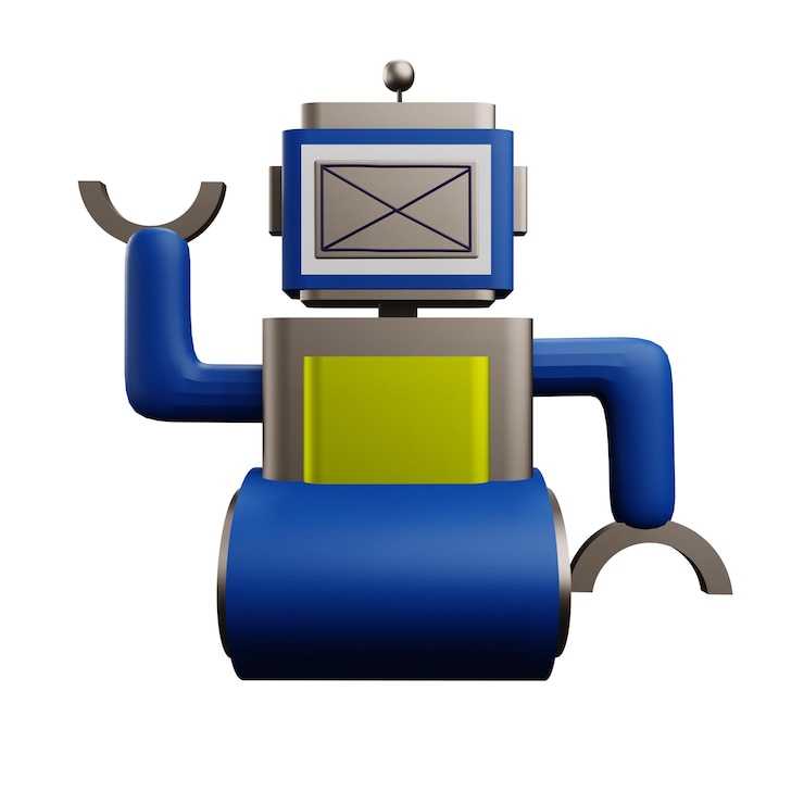 PSD 3 d illustration of chat bot icon