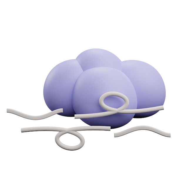 PSD 3 d illustrazione dell'icona meteo nuvoloso e nebbioso