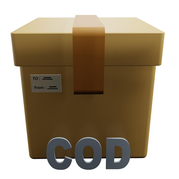 PSD 3 d illustration of cod icon