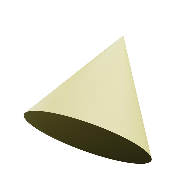 PSD 3d иллюстрация формы конуса