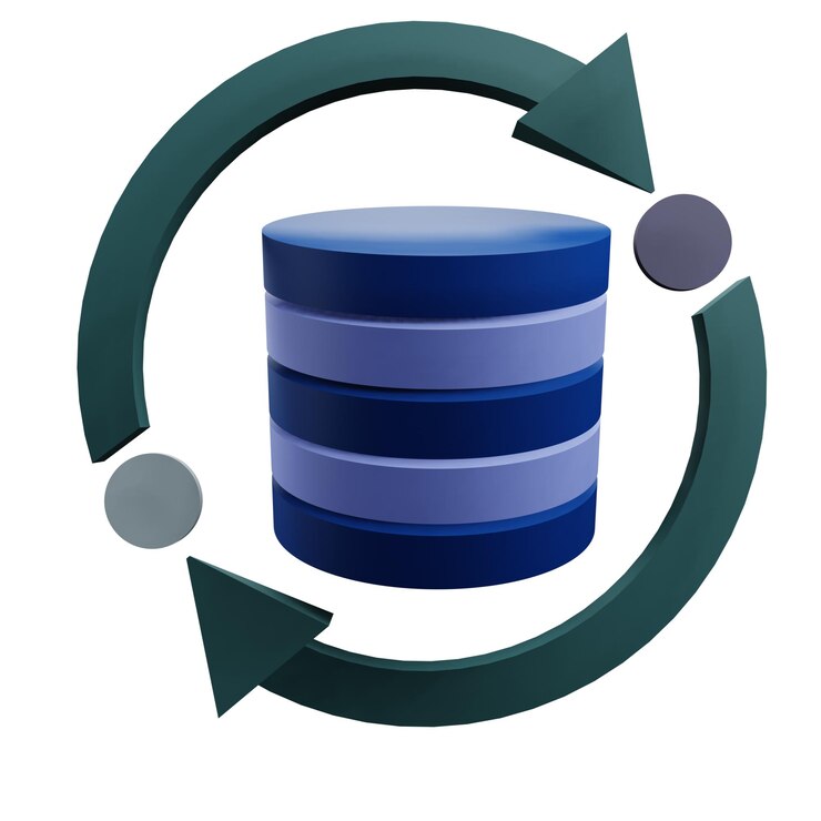 PSD 3 d illustration of data integration icon