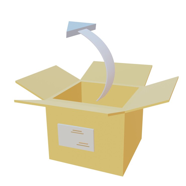 PSD 3 d illustration of export icon