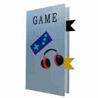 PSD 3 d illustration of game book icon