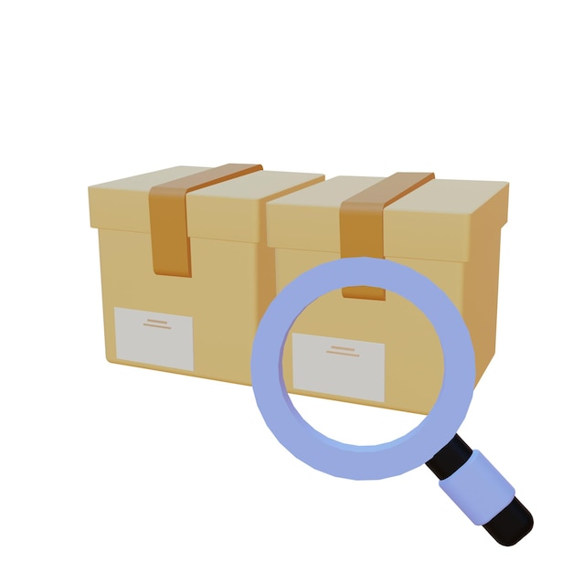 PSD 3 d illustration of material management product icon