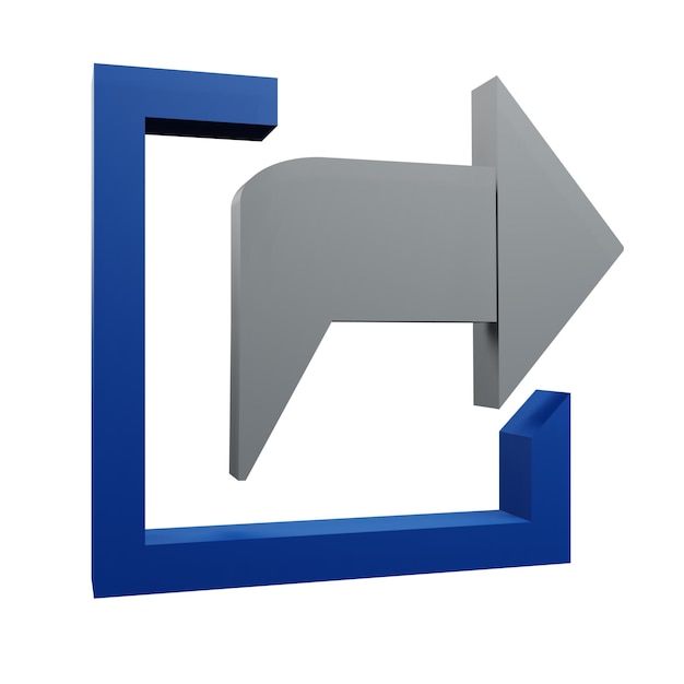 3 d illustration of media social share with transparent background