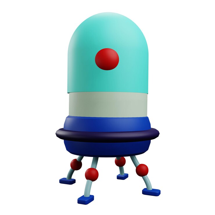 PSD 3 d illustration of nanobots icon