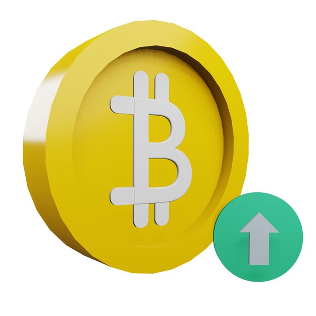 3 D illustration of australia bit coin currency icon
