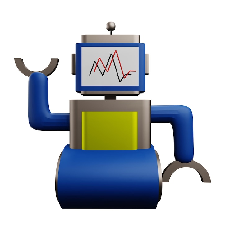 PSD 3 d illustration of chat bot icon