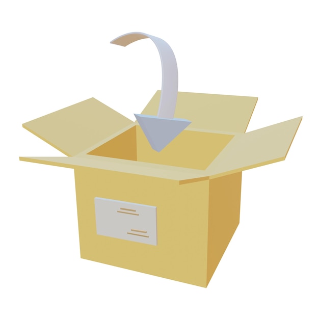 3 D illustration of important icon