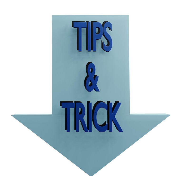 PSD 3 d illustration of tips and trick