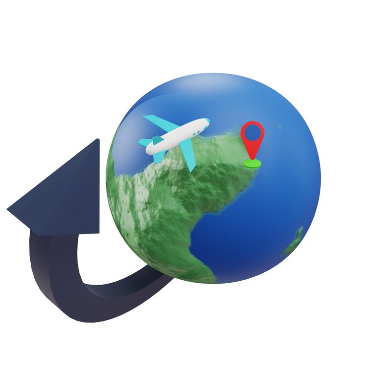 PSD 3 d illustration of travel insurance
